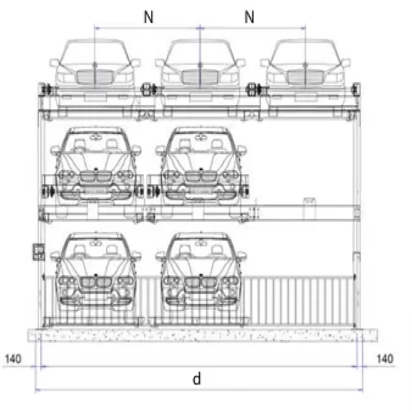 Hệ xếp hình 3 tầng